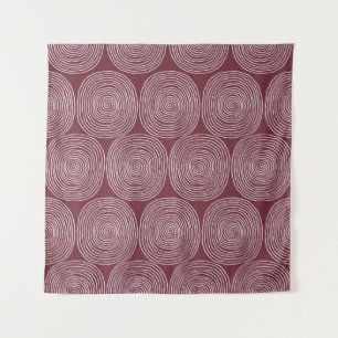 Spiralled Whimsy: Artistic Vintage Composition Tapestry
