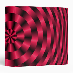 Spiralling Concentric Circles in Red Binder