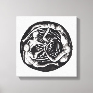 Spiralling Descent Canvas Print