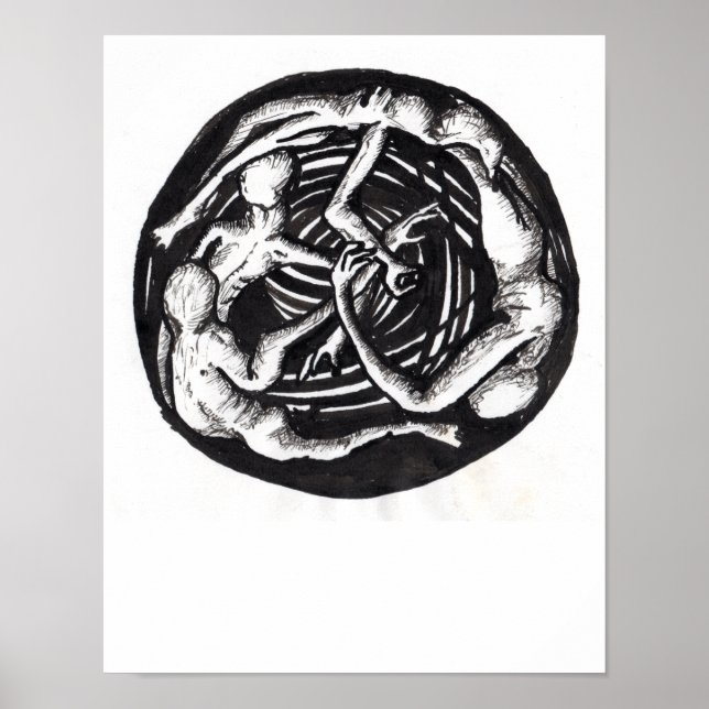 Spiralling Descent Poster (Front)