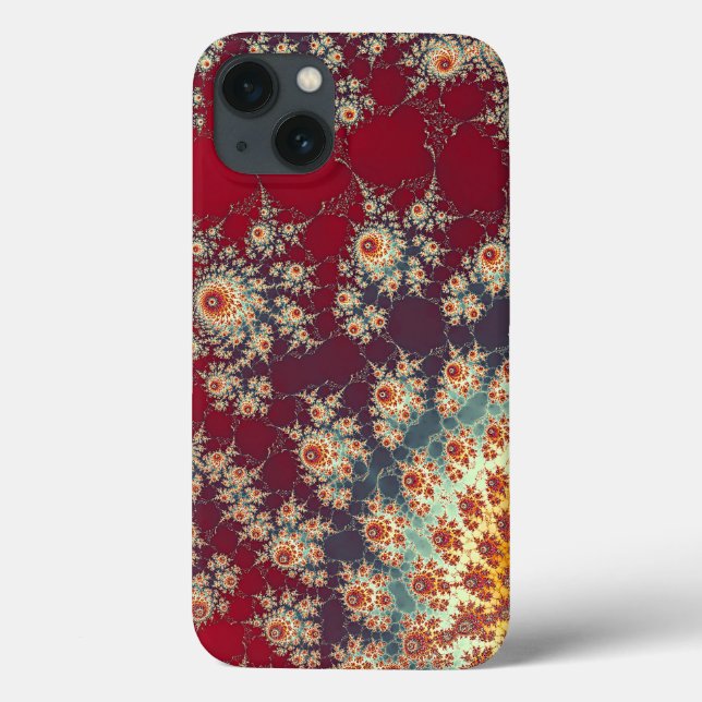 Spiralling Floral Pattern Case-Mate iPhone Case (Back)