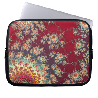 Spiralling Floral Pattern Laptop Sleeve