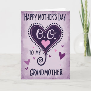 Spiralling Heart Happy Card