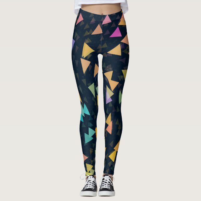 Spiralling Triangles Leggings (Front)