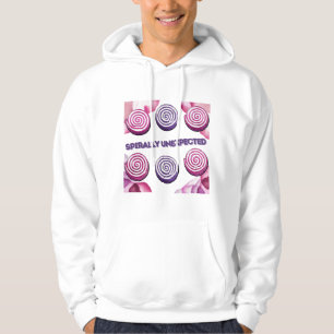 Spirally Unexpected - Retro Comic Anxiety Humour Hoodie