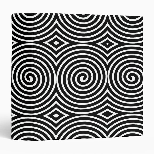 Spirals (1.5in) - Black on White Binder (Front/Spine)