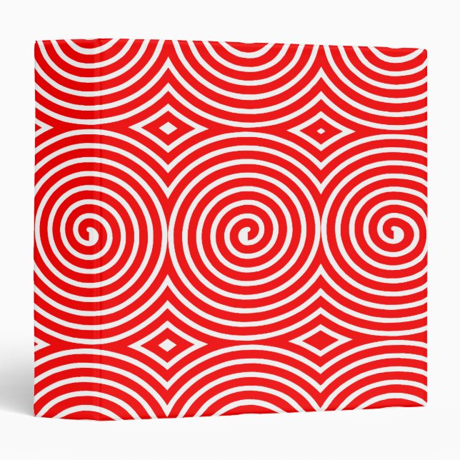 Spirals (1.5in) - Red on White Binder (Front/Spine)