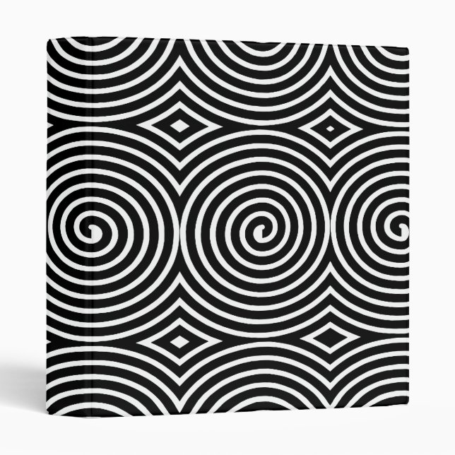 Spirals (1in) - Black on White Binder (Front/Spine)