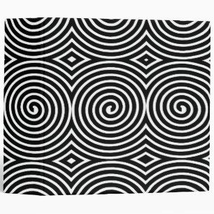 Spirals (2in) - Black on White Binder