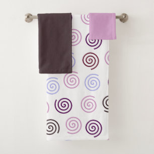 Spirals bath towel set