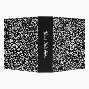 Spirals - Black on White (2.0in) Binder