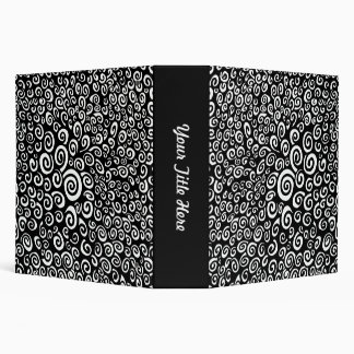 Spirals - Black on White (2.0in) Binder