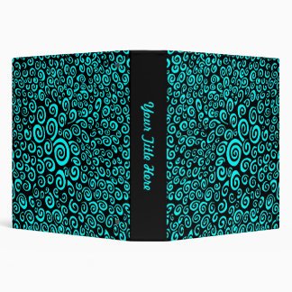 Spirals - Black on Yellow (1.5in) Binder