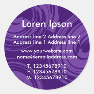 Spirals Business / Profile Classic Round Sticker
