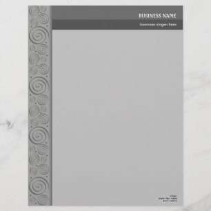 Spirals Pattern 2 Elegant Letterhead