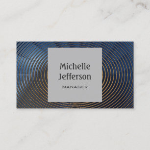 Spirals Pattern Grey Contemporary Business Card