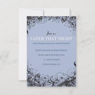 SPIRAUX & ÉTOILES Carte de réception de mariage