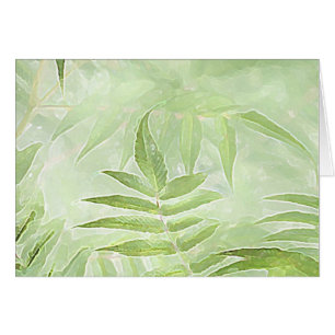 Spirea Leaves - Digital Art Card