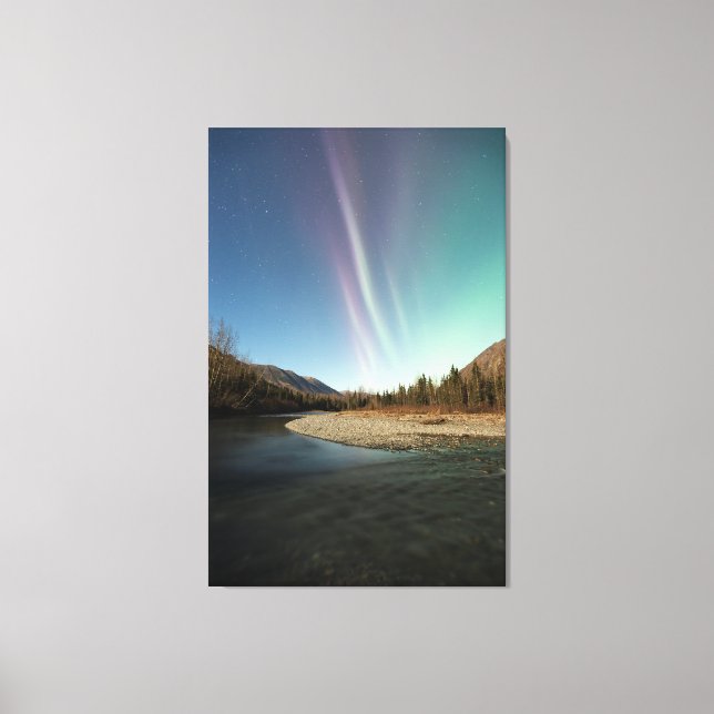 Spires Aurora Canvas Print (Front)