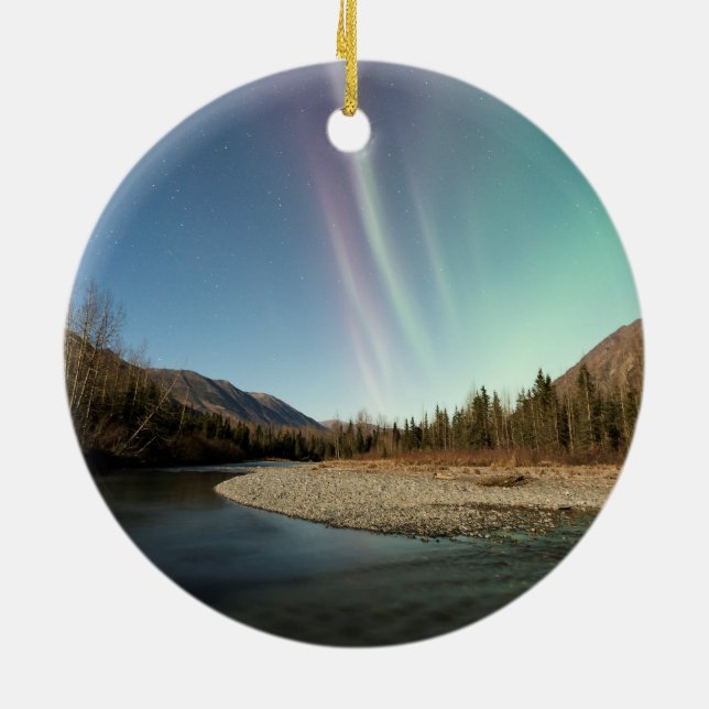 Spires Aurora Ceramic Ornament (Back)