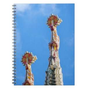 Spires of La Sagrada Familia in Barcelona, Spain Notebook