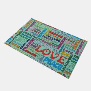 Spirit Affirmations of life multi coloured Doormat