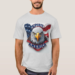 Spirit America American Flag Patriotic T-Shirt