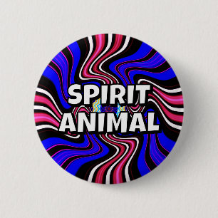 SPIRIT ANIMAL 2 INCH ROUND BUTTON