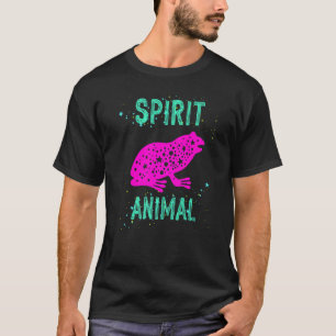 Spirit Animal Frog Lover Pink Animals Comfort Cute T-Shirt