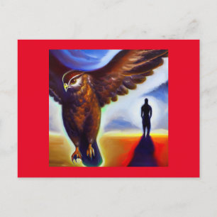 Spirit Animal Hawk 3 Postcard