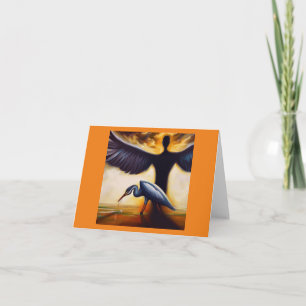 Spirit Animal Heron 3 Card