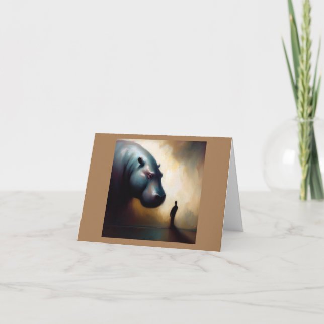 Spirit Animal Hippopotamus 2 Card (Front)