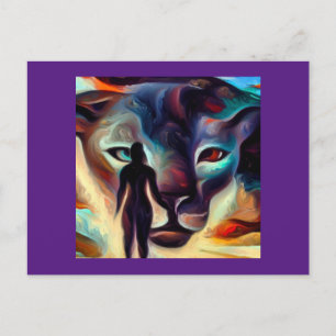 Spirit Animal Panther 3 Postcard