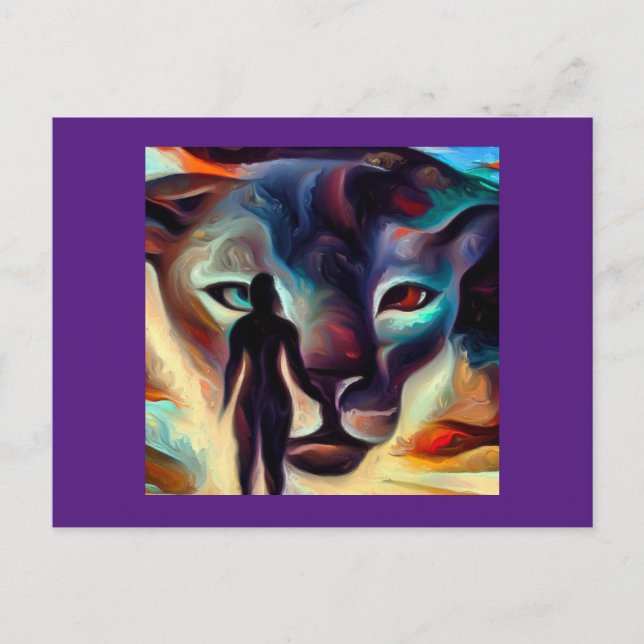 Spirit Animal Panther 3 Postcard (Front)