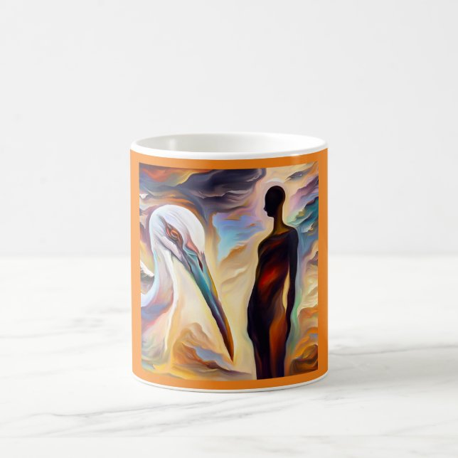 Spirit Animal Stork 2 Coffee Mug (Center)