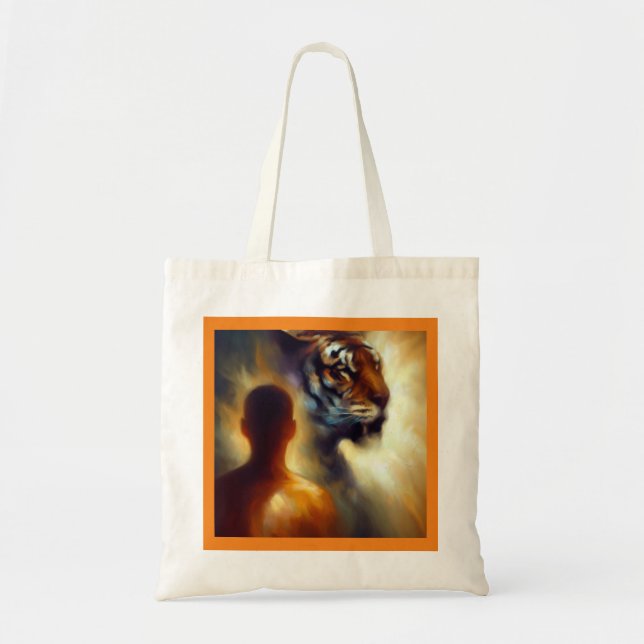 Spirit Animal Tiger 2 Tote Bag (Front)
