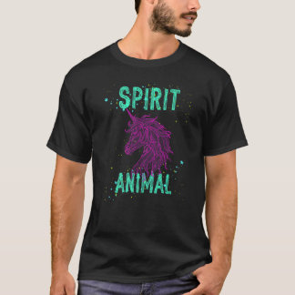 Spirit Animal Unicorn Lover Pink Animals Comfort C T-Shirt