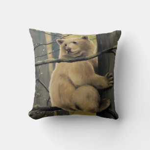 Spirit Bear Art Coussin personnalisé Kermode Ours