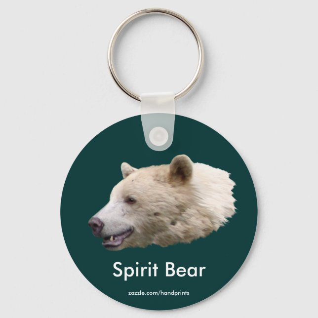 "Spirit Bear" Kermode Bear Keychain (Front)