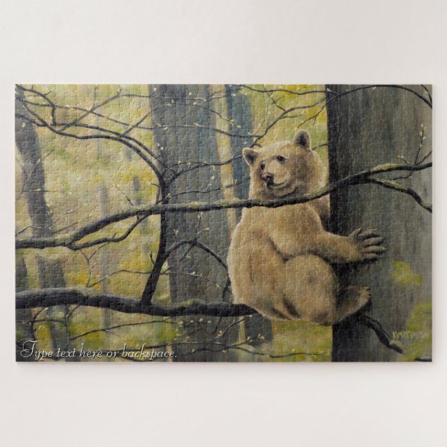 Spirit Bear Puzzle Personnalisé Kermode Bear Jeux (Horizontal)