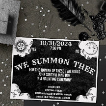Spirit Board Gothic Halloween Wedding or Shower