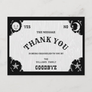 Spirit Board Halloween Thank You Postcard