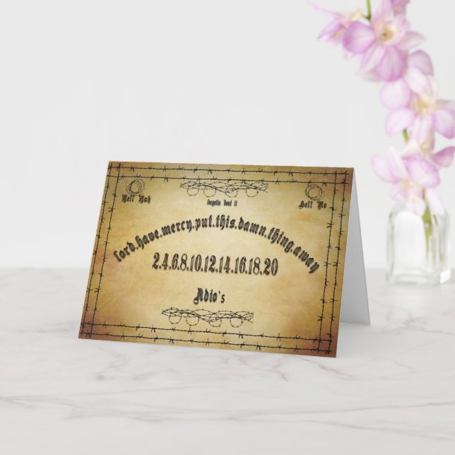 Spirit Board Humour Card (Orchid)