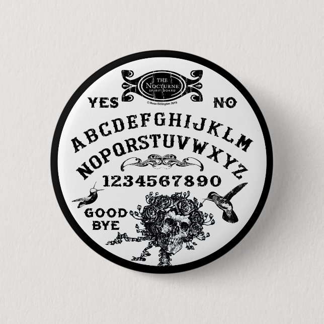 Spirit Board " The Nocturne" 2 Inch Round Button (Front)