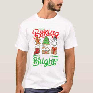 Spirit Bright Doughnut Christmas T-Shirt