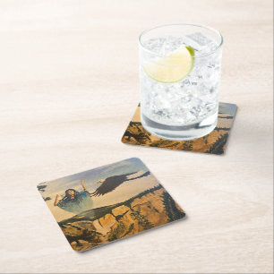 Spirit, by Gary Poling Square Paper Coaster