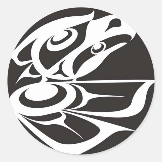 Spirit Eagle Classic Round Sticker (Front)