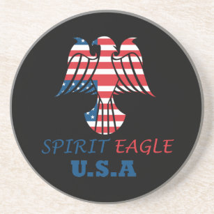 Spirit eagle USA flag Coaster