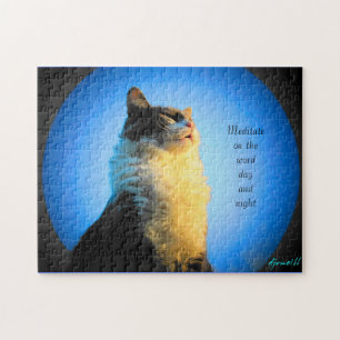 Spirit filled kitty jigsaw puzzle