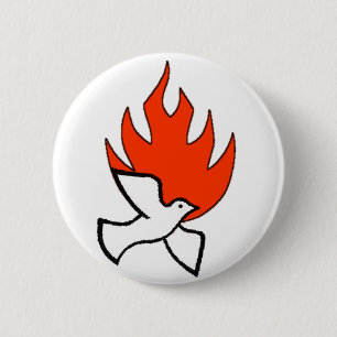 spirit & fire 2 inch round button